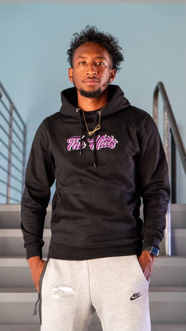 Black & Purple Hoodie